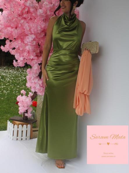 Vestido Ava Verde Oliva [2]