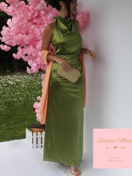 Vestido Ava Verde Oliva [1]