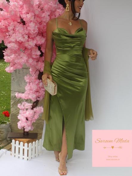 Vestido Aubrey Verde Oliva [1]