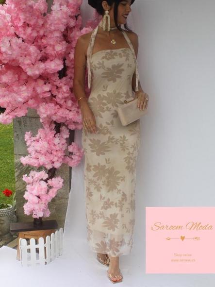 Vestido Denis Beige