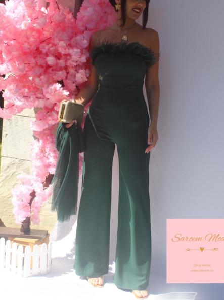 Mono Plumas Verde Botella [2]