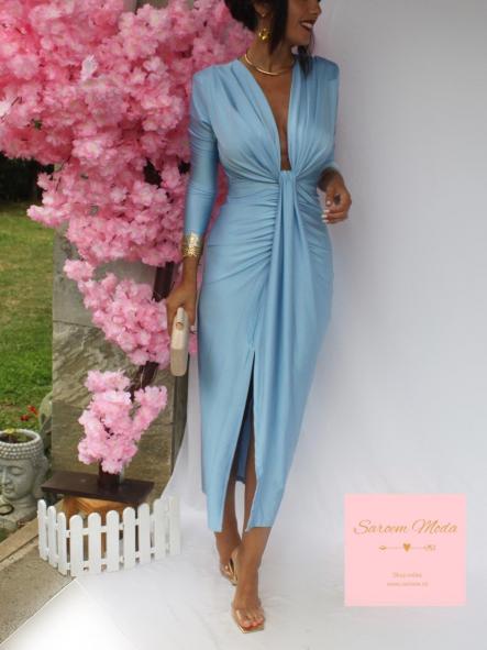 Vestido Damia Azul Bebé Manga Larga  [0]