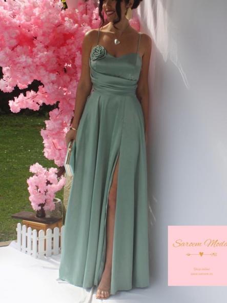 Vestido Imogen Verde Basil  [0]