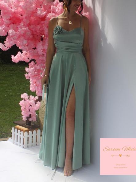 Vestido Imogen Verde Basil  [2]