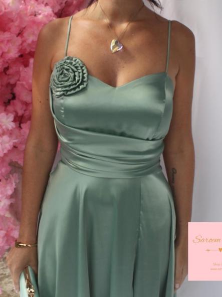 Vestido Imogen Verde Basil  [4]