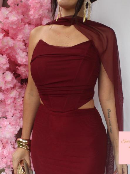 Conjunto Madison Burdeos [2]