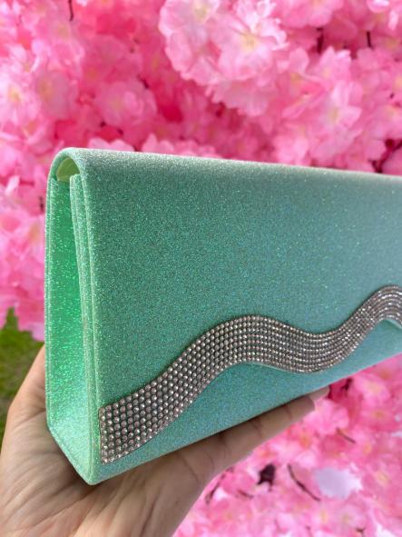 Bolso Fiesta Glitter Verde Menta [0]