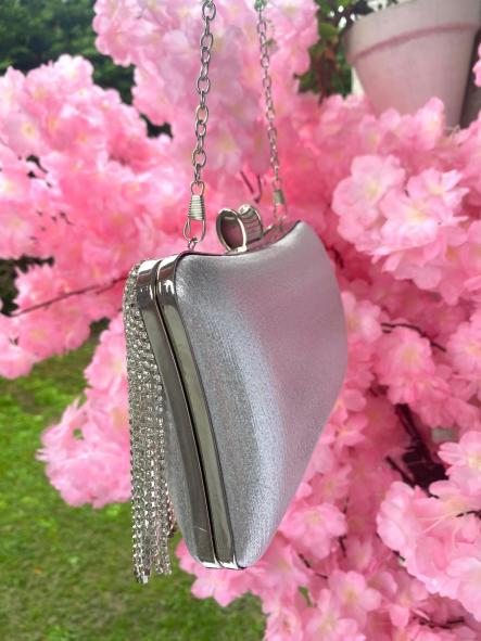 Bolso Fiesta Flecos Plata [4]