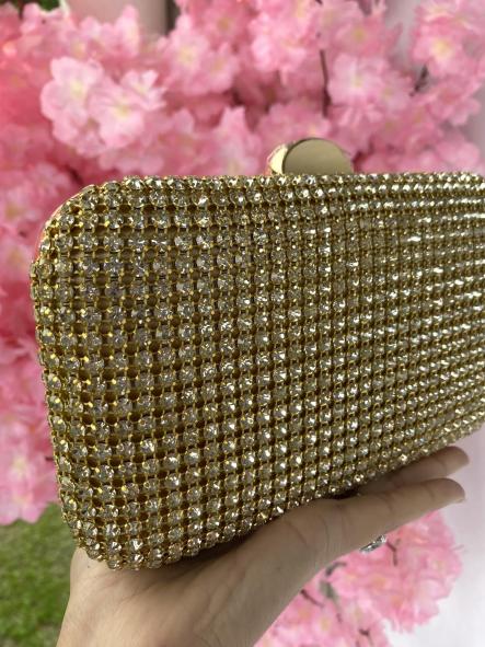 Bolso Fiesta Brillantes Oro
