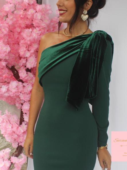 Vestido Nely Verde Botella [4]