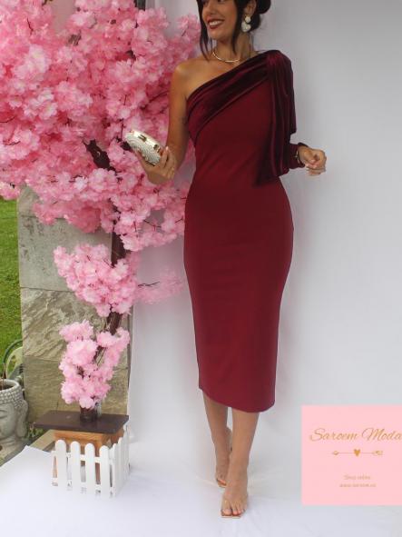 Vestido Nely Burdeos