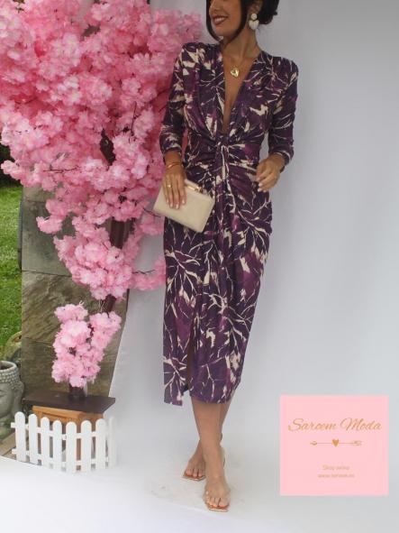 Vestido Damia Estampado Morado [2]