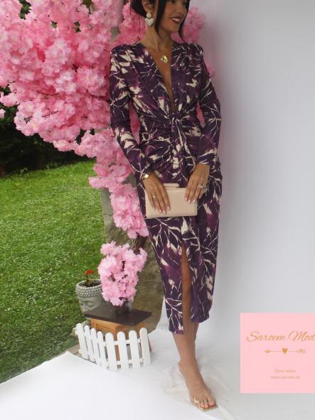 Vestido Damia Estampado Morado