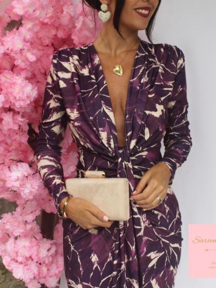 Vestido Damia Estampado Morado [4]