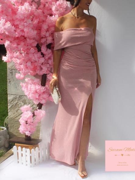 Vestido Támesis Glitter Rosa [0]