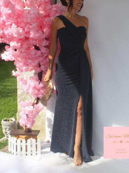 Vestido Uma Glitter Azul Marino [1]