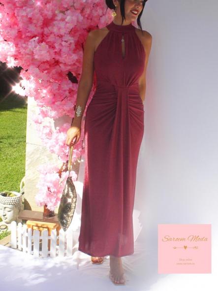 Vestido Sacha Glitter Cobrizo [0]