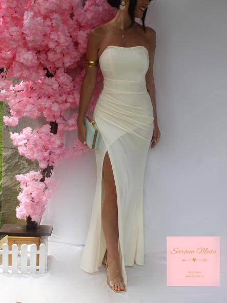 Vestido Lea Crudo