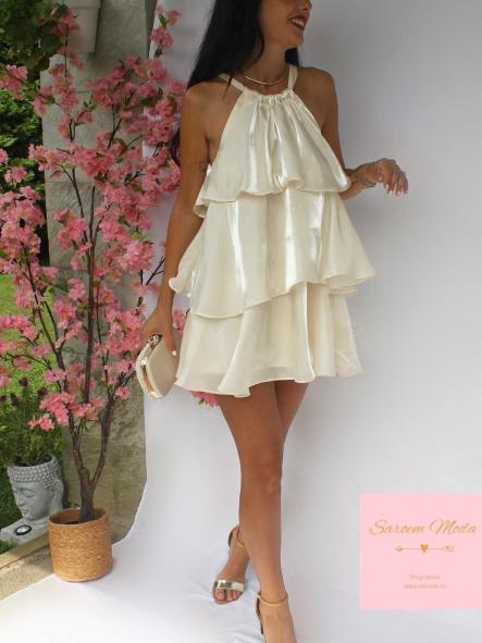 Mini Vestido Mimosa Beige [1]