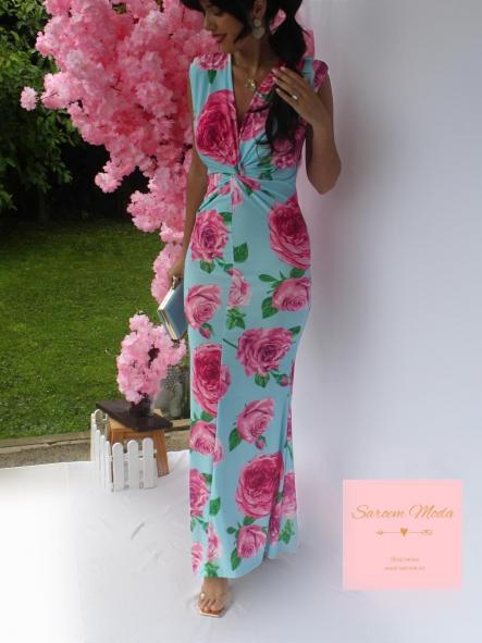 Vestido Fiore Azul