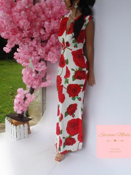 Vestido Fiore Rojo [4]