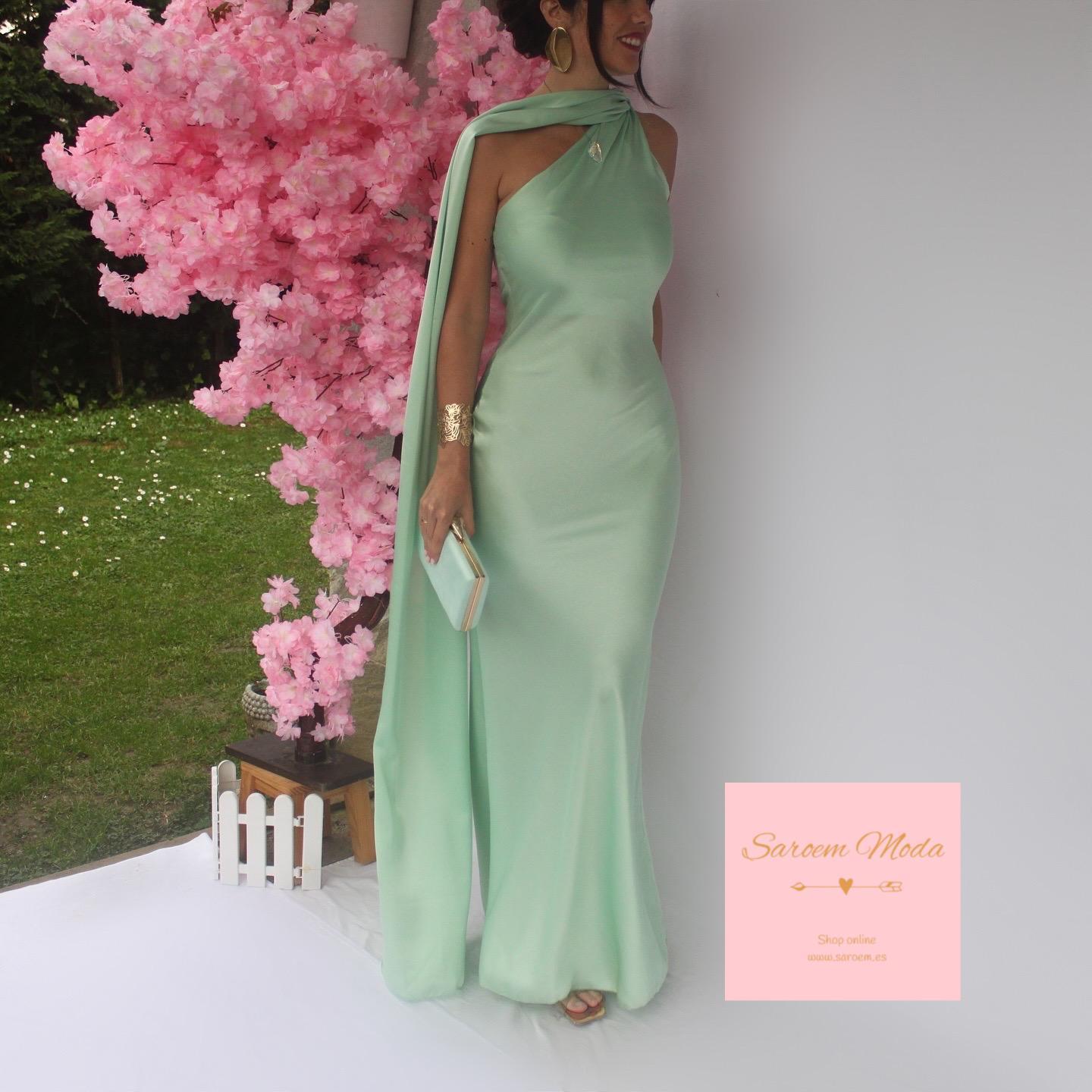 Vestido Pisueña Verde Menta