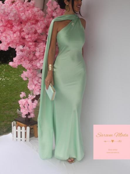 Vestido Pisueña Verde Menta