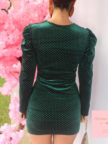 Vestido Margot Terciopelo Verde [5]