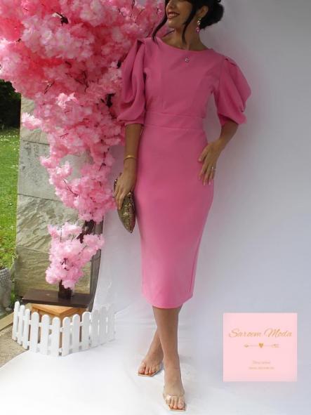 Vestido Copete Rosa [1]