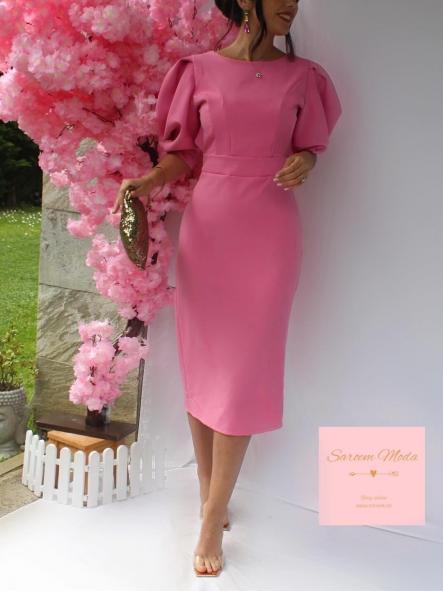 Vestido Copete Rosa [2]