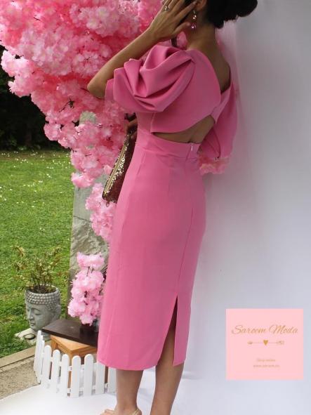 Vestido Copete Rosa [3]