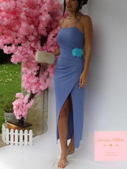 Vestido Amapola Azul Azafata