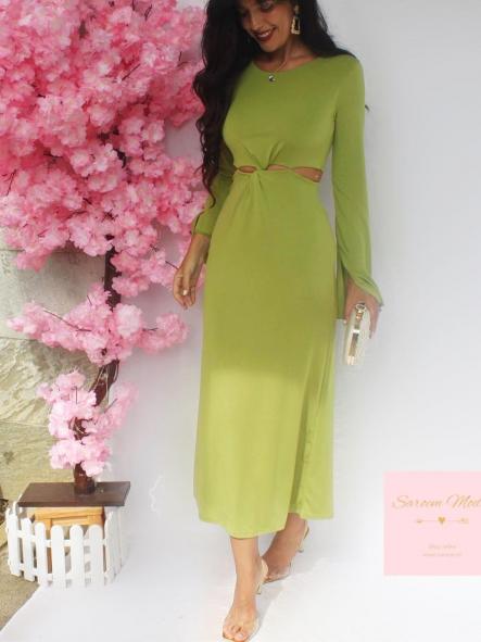 Vestido Mariela Pistacho