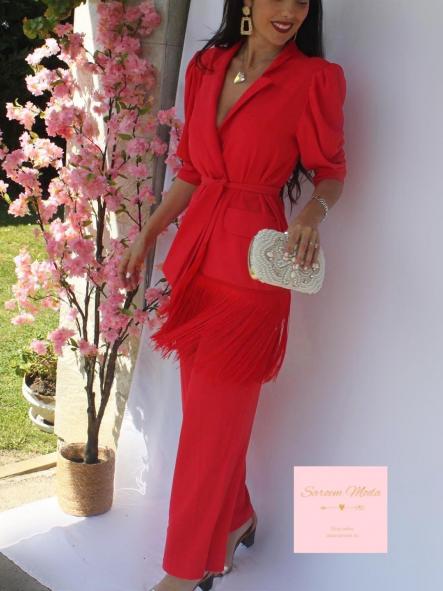 Conjunto Flecos Rojo [2]
