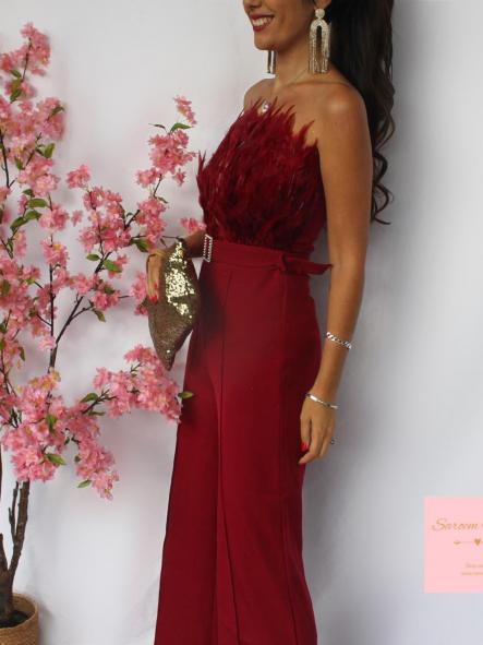 Mono Plumón Burdeos [3]