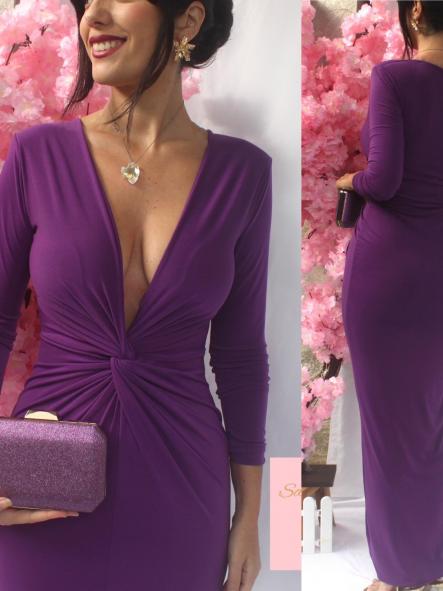 Vestido Nudo Morado [4]