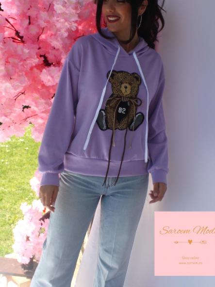 Sudadera Osito Morada