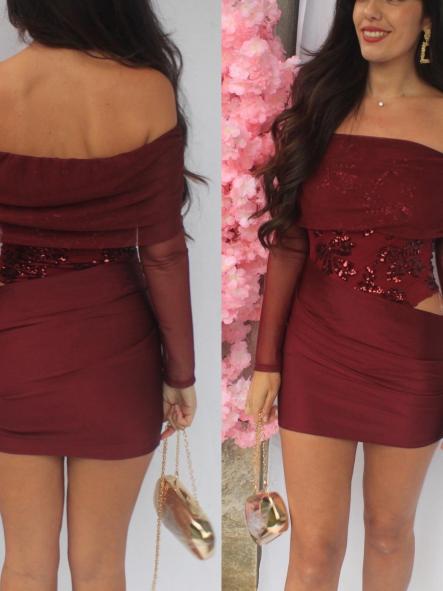 Vestido Adora Burdeos [4]