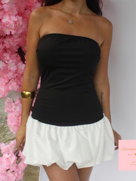 Mini Vestido Bicolor [4]