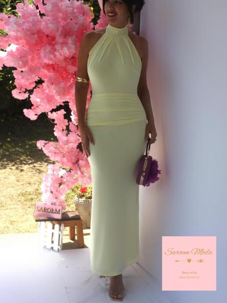 Vestido Marcela Amarillo Pastel [3]