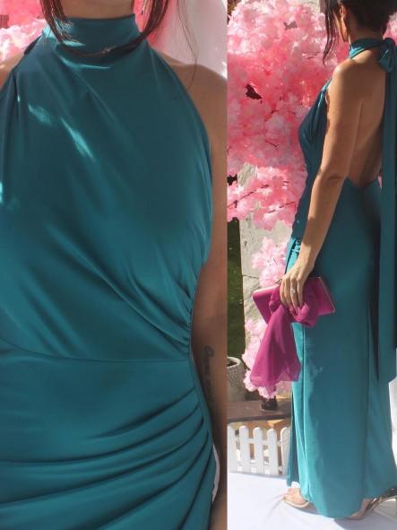 Vestido Yanis Azul Esmeralda [3]