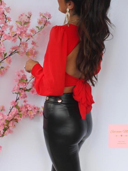 Blusa Lazada Roja