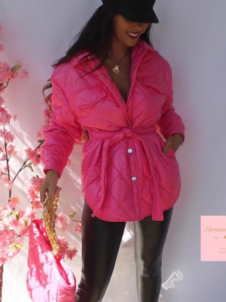Abrigo + Bolso Fucsia [1]