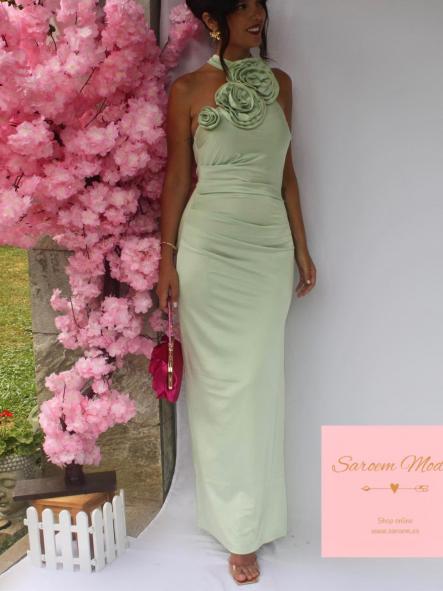 Vestido Kiwa Verde Menta [1]