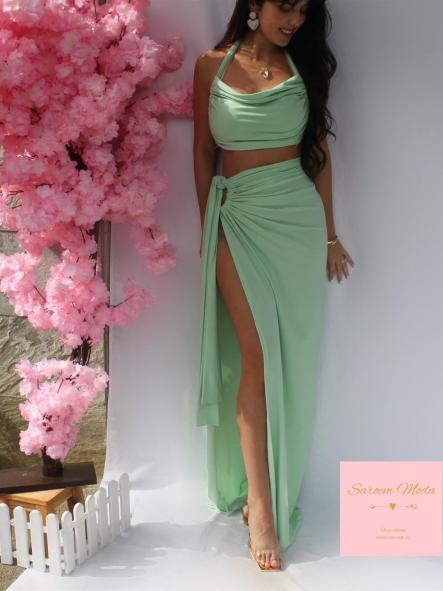 Conjunto Egipto Verde Menta