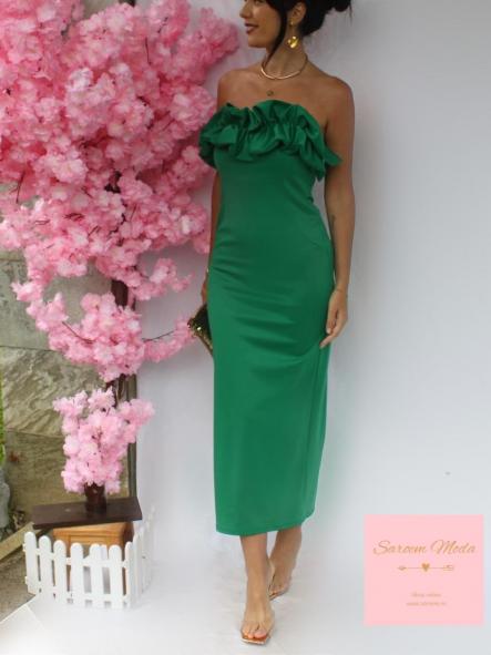 Vestido Rizo Verde