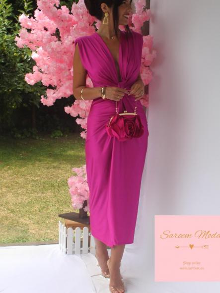 Vestido Damia Fucsia Satinado [0]