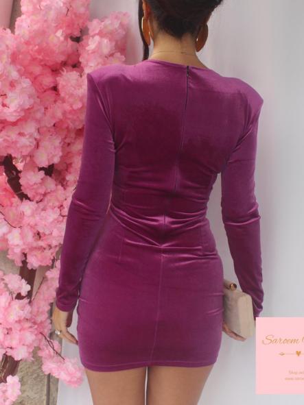 Vestido Bimba Terciopelo Buganvilla [4]