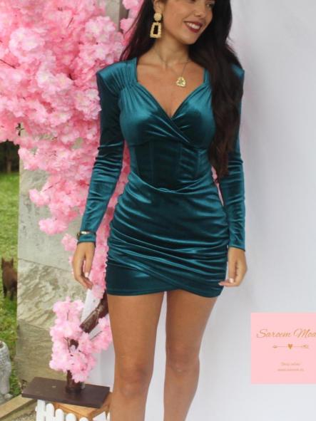 Vestido Bimba Terciopelo Azul [1]