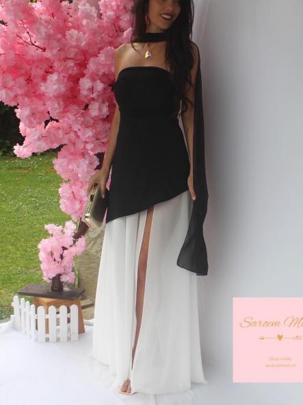 Vestido Ágata Blanco/Negro [3]